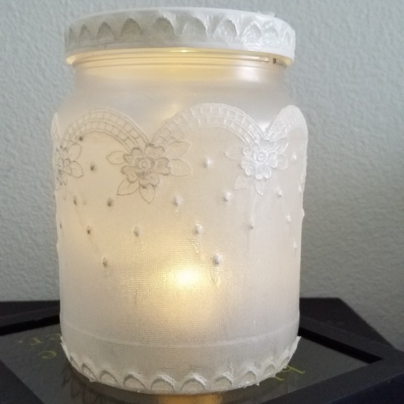 Flameless Candle Holder with Lid Handmade - Picture 1 of 8